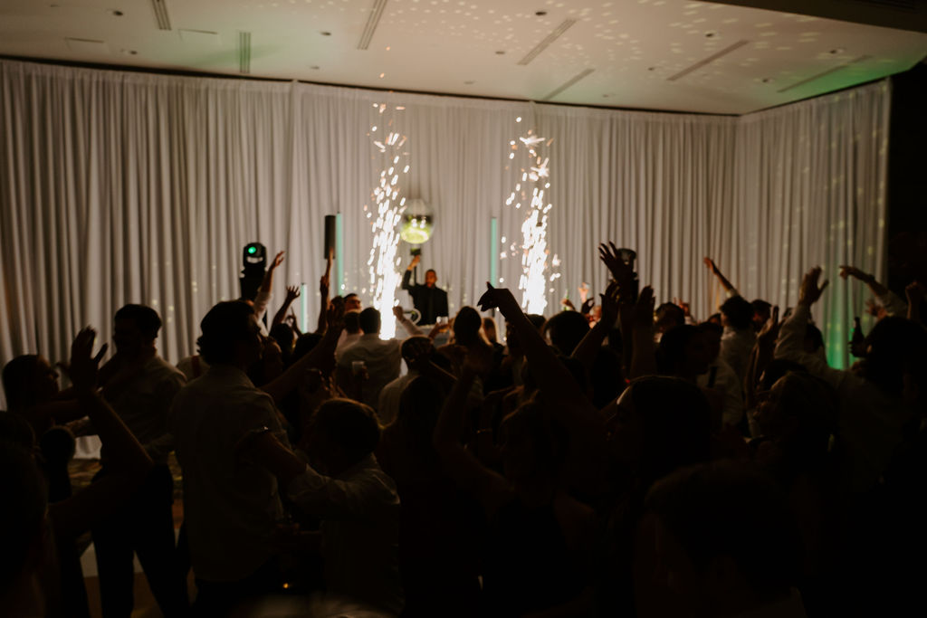 Cold sparks ceremony moment