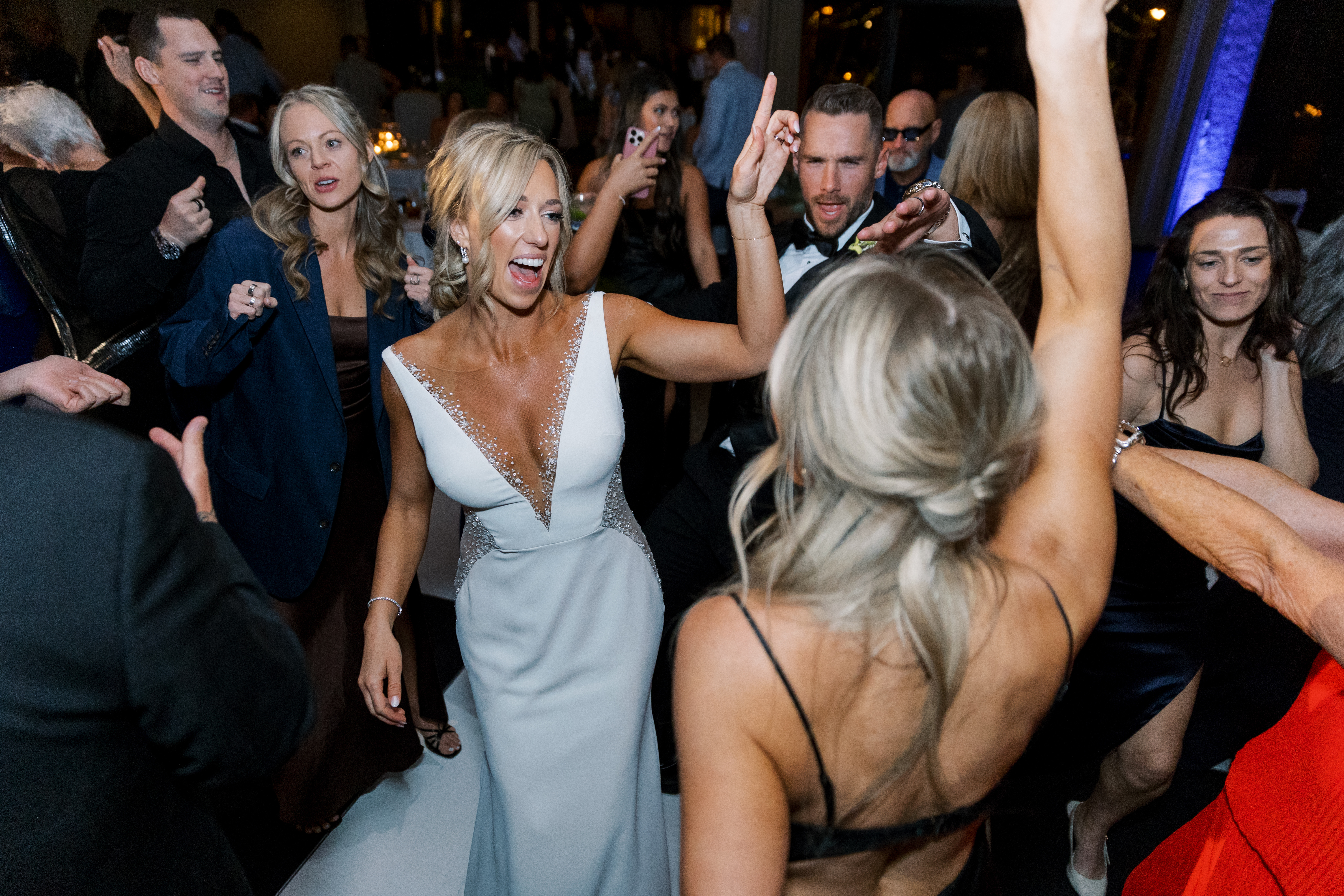 Bride dancing